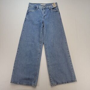 Levi's '94 Baggy Wide Leg Jeans Women 26 Blue Denim High Rise Irregular NWT